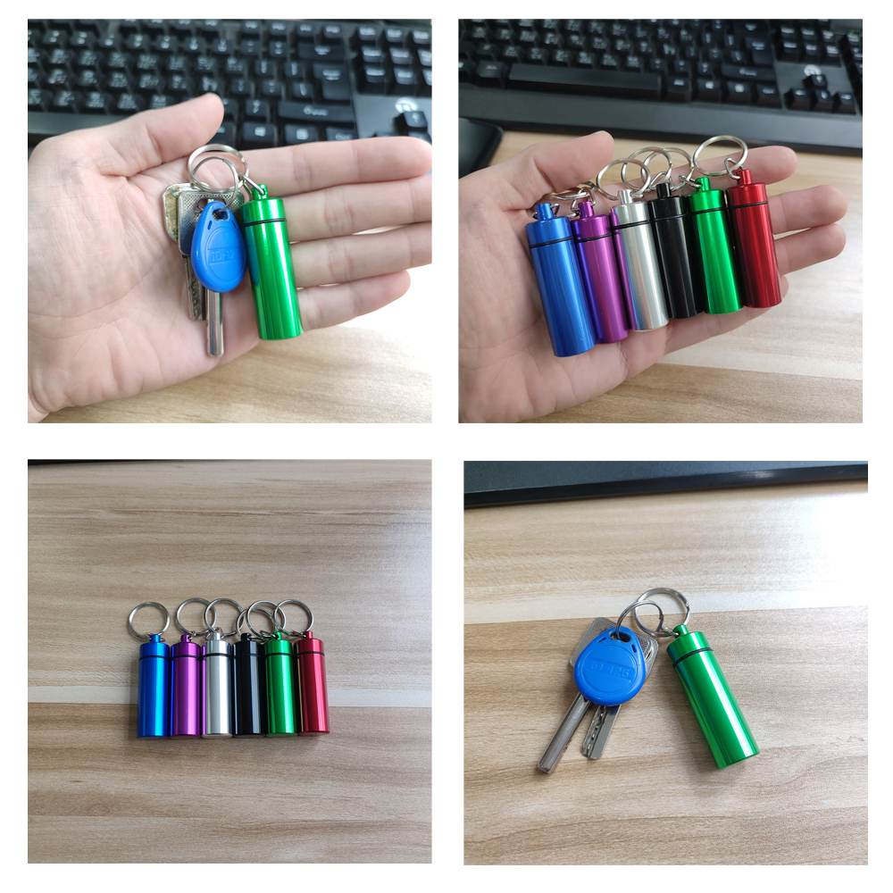 A702 Snuff Sniffer Metal Box With Spoon Diameter 18mm