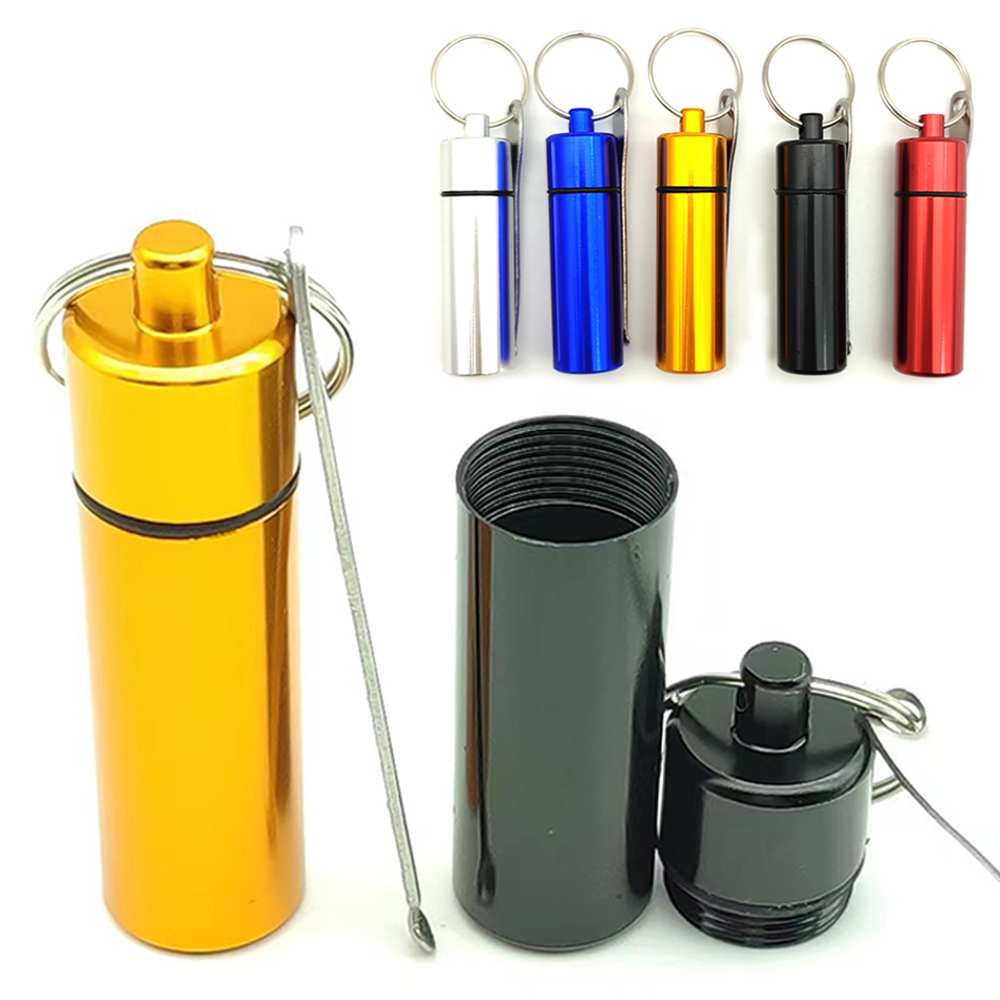 A704 Snuff Sniffer Metal Box With Spoon