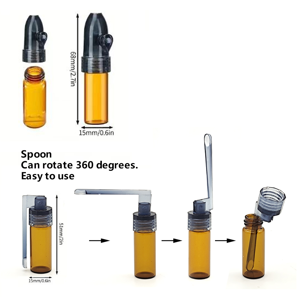 A726 Plastic Sniffer Snuff With Storage Function Hot Sell