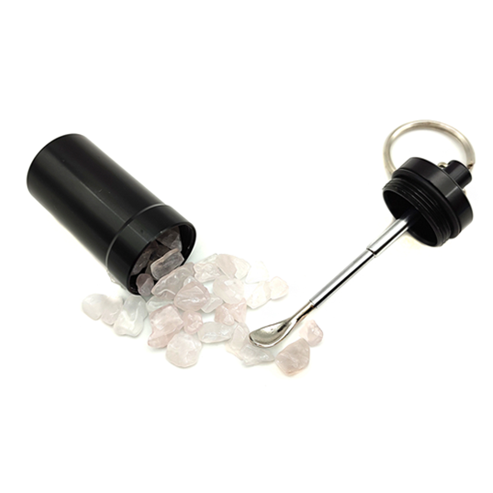 A703 Snuff Sniffer Metal Box With Spoon Diameter 20mm