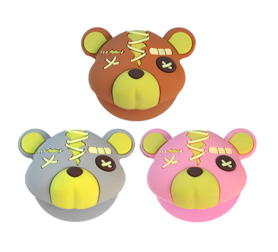 A3410 Bear Silicone Jar Hot Sell
