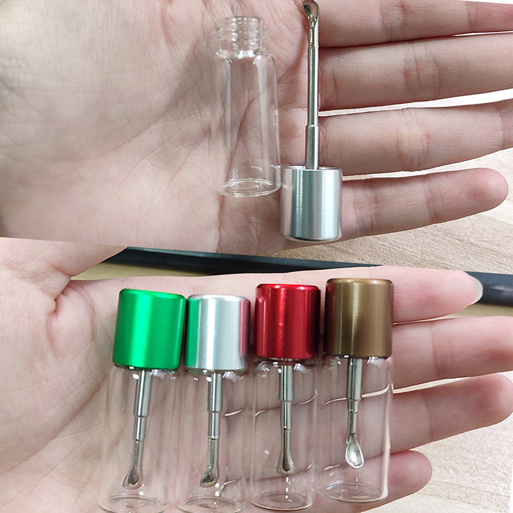 A700 Sniffer Snuff Glass Storage Box With Spoon Diameter 12mm