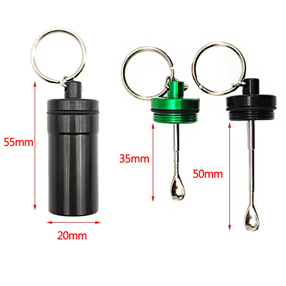 A703 Snuff Sniffer Metal Box With Spoon Diameter 20mm