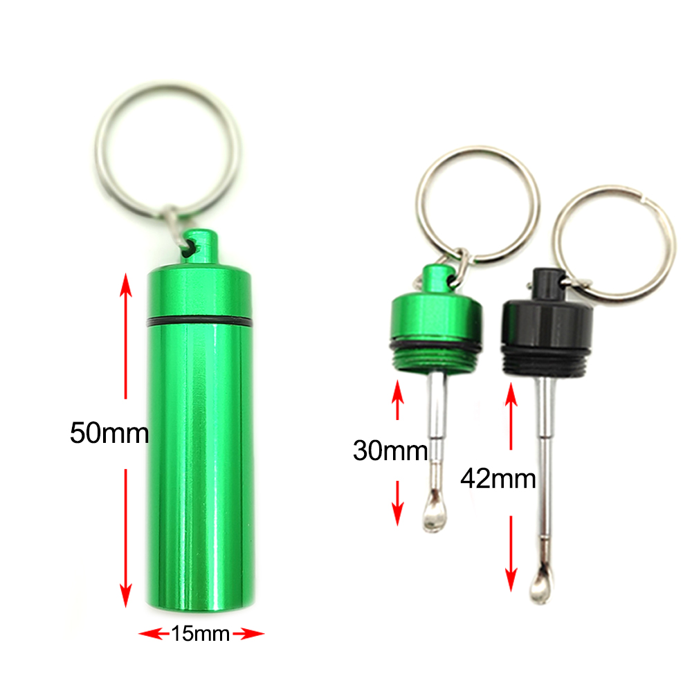 A702 Snuff Sniffer Metal Box With Spoon Diameter 18mm