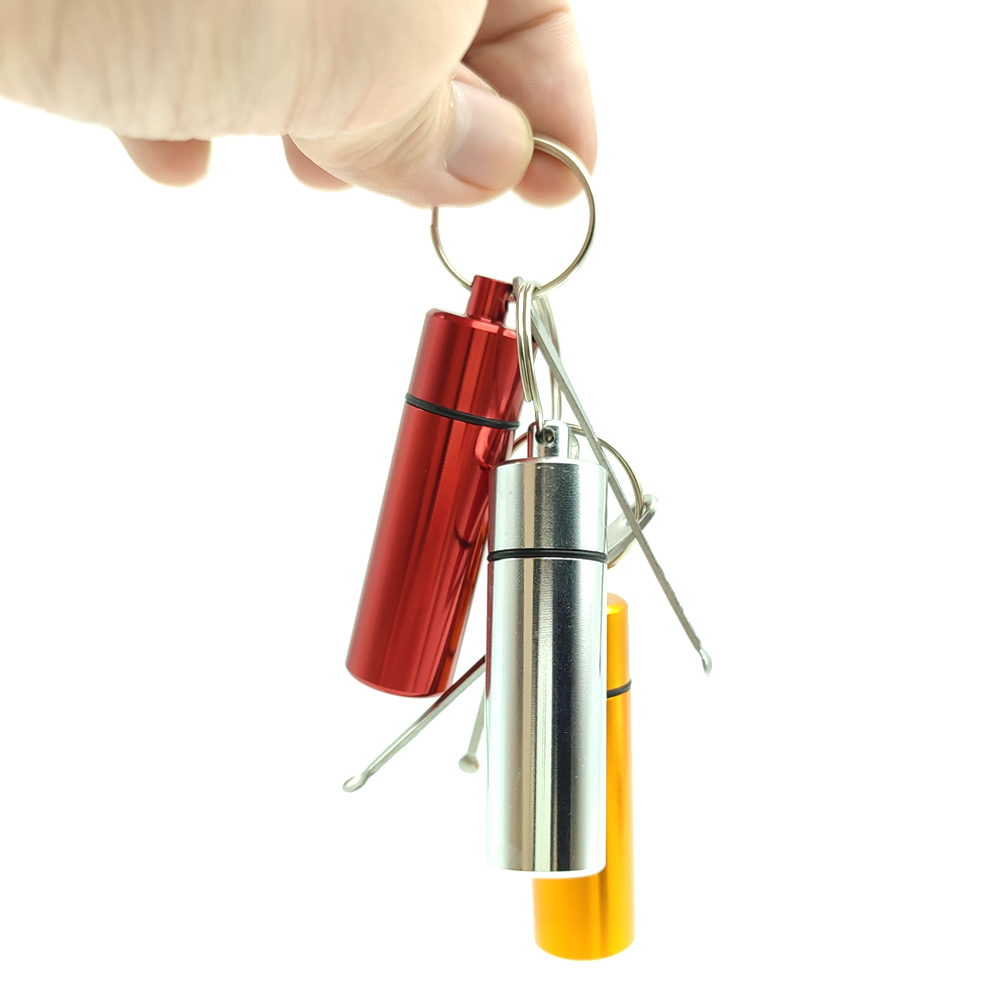 A704 Snuff Sniffer Metal Box With Spoon