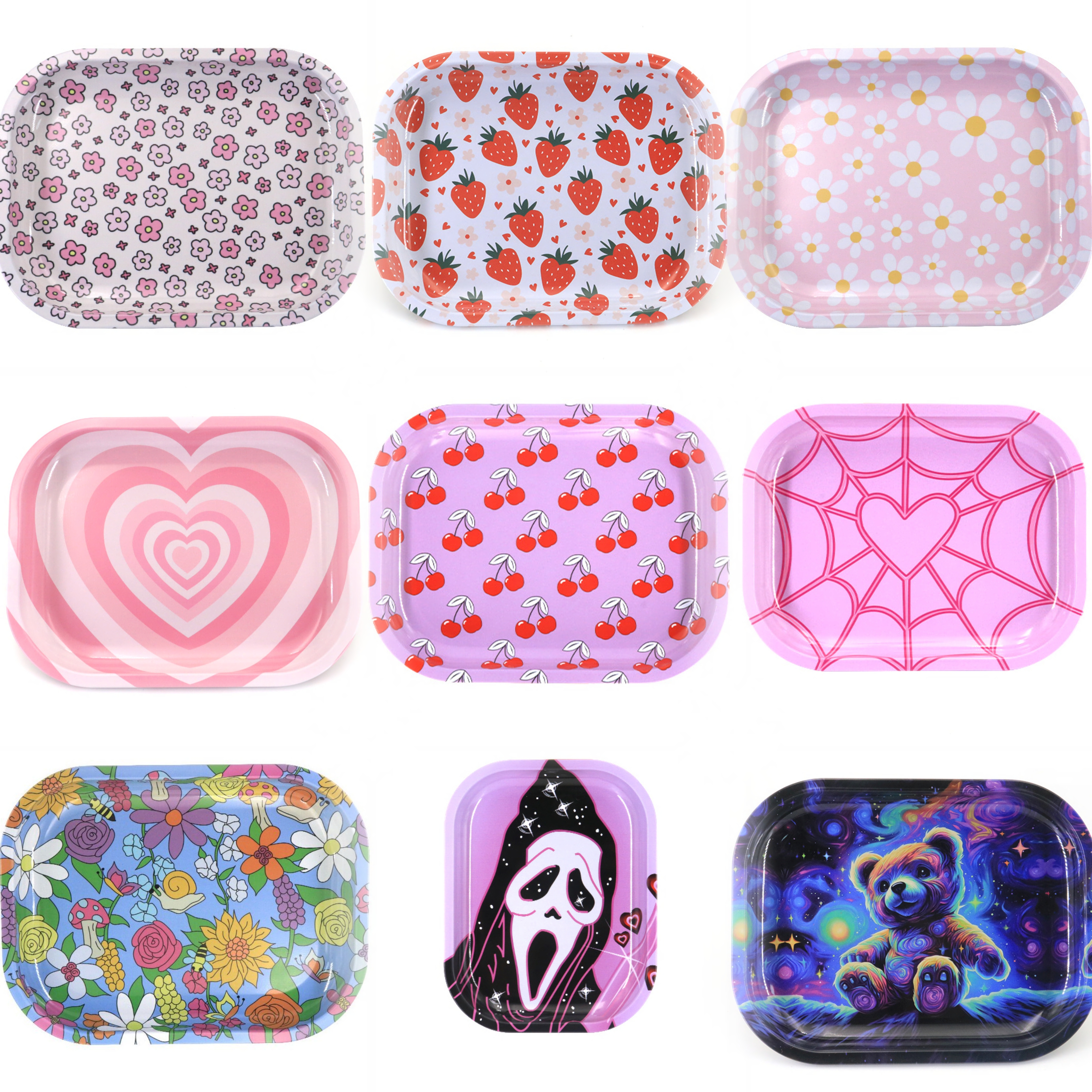 A595 Rolling Paper Tray 18x14cm Size Metal Tray