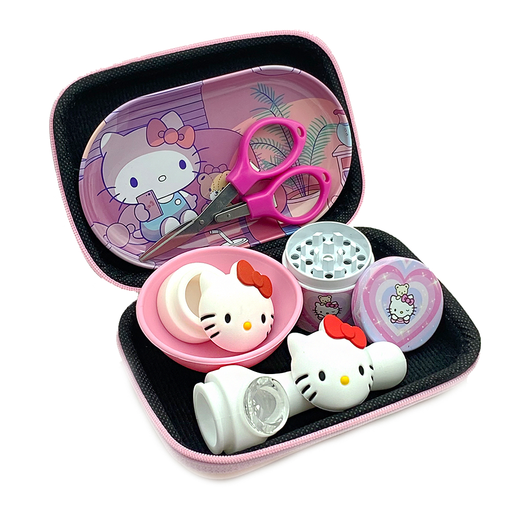 A613 Hello Kitty Smoking Kit With 40mm Grinder