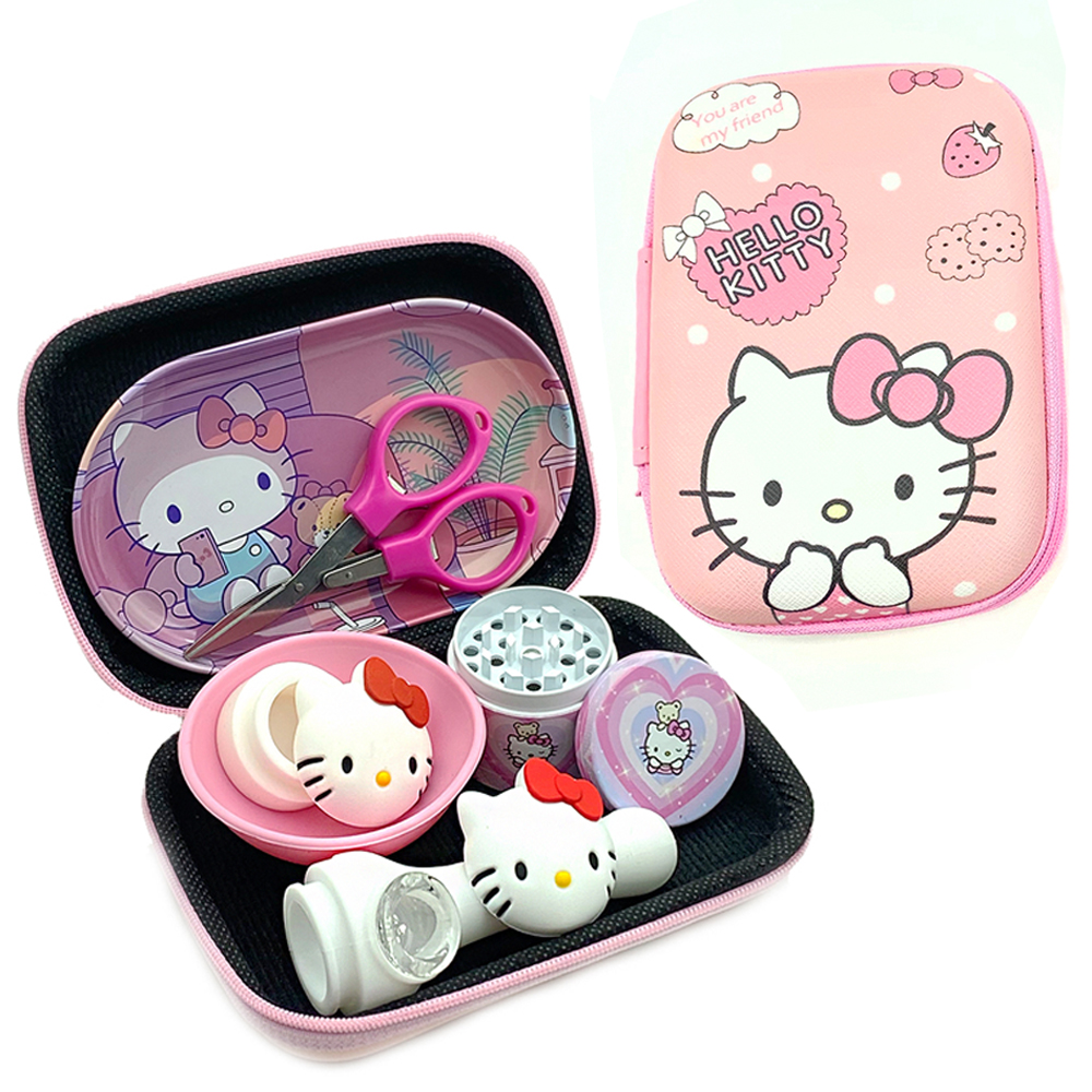 A613 Hello Kitty Smoking Kit With 40mm Grinder