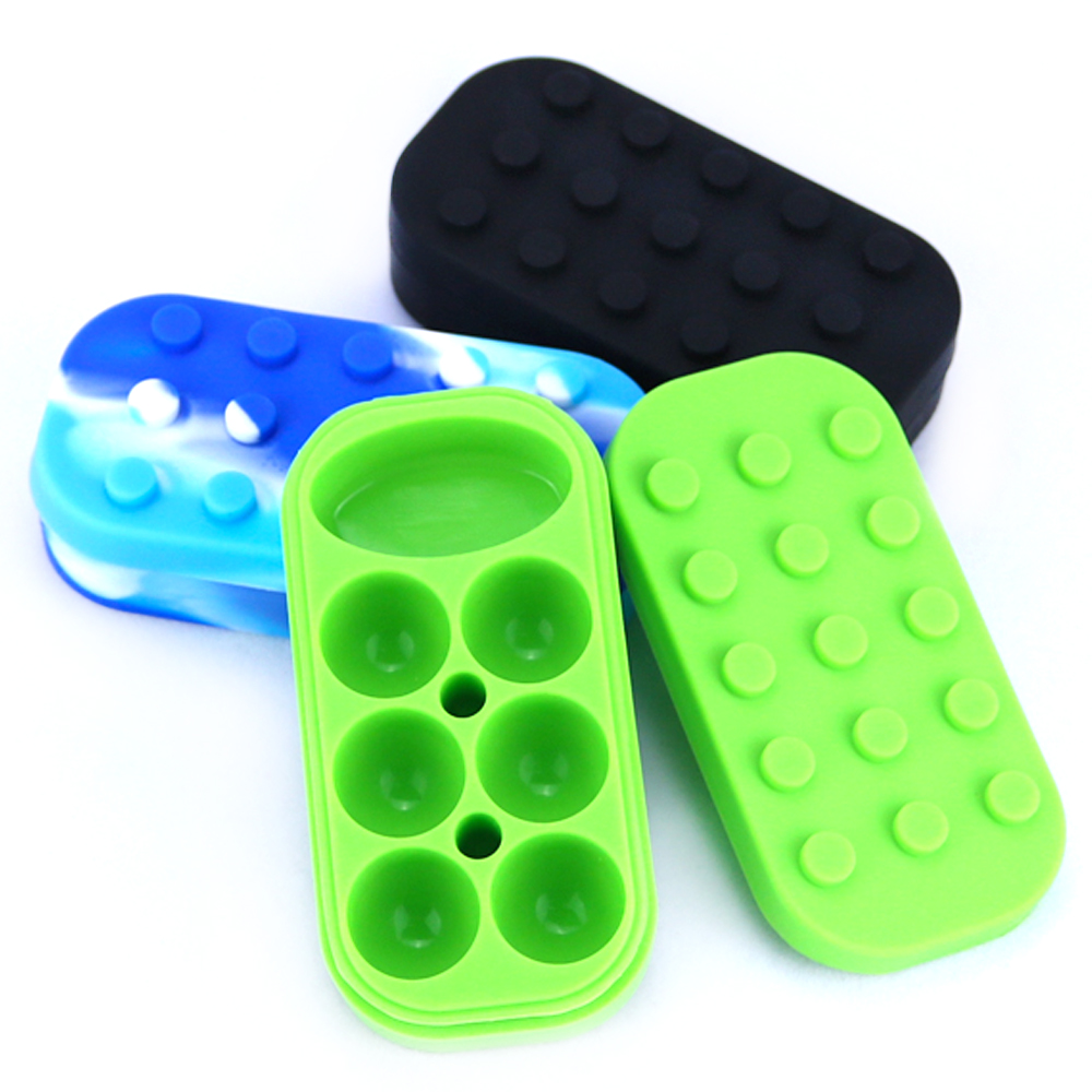 A3292 Silicone Jar 34ml Different Color 6Spaces To Storage Items