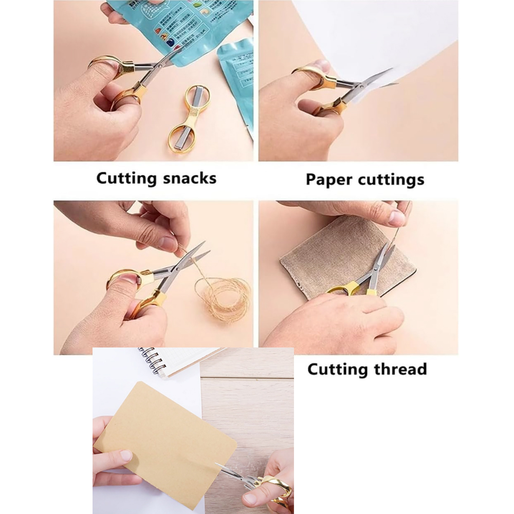 A199 Metal Folding Scissors Customized Logo Laser Engraving