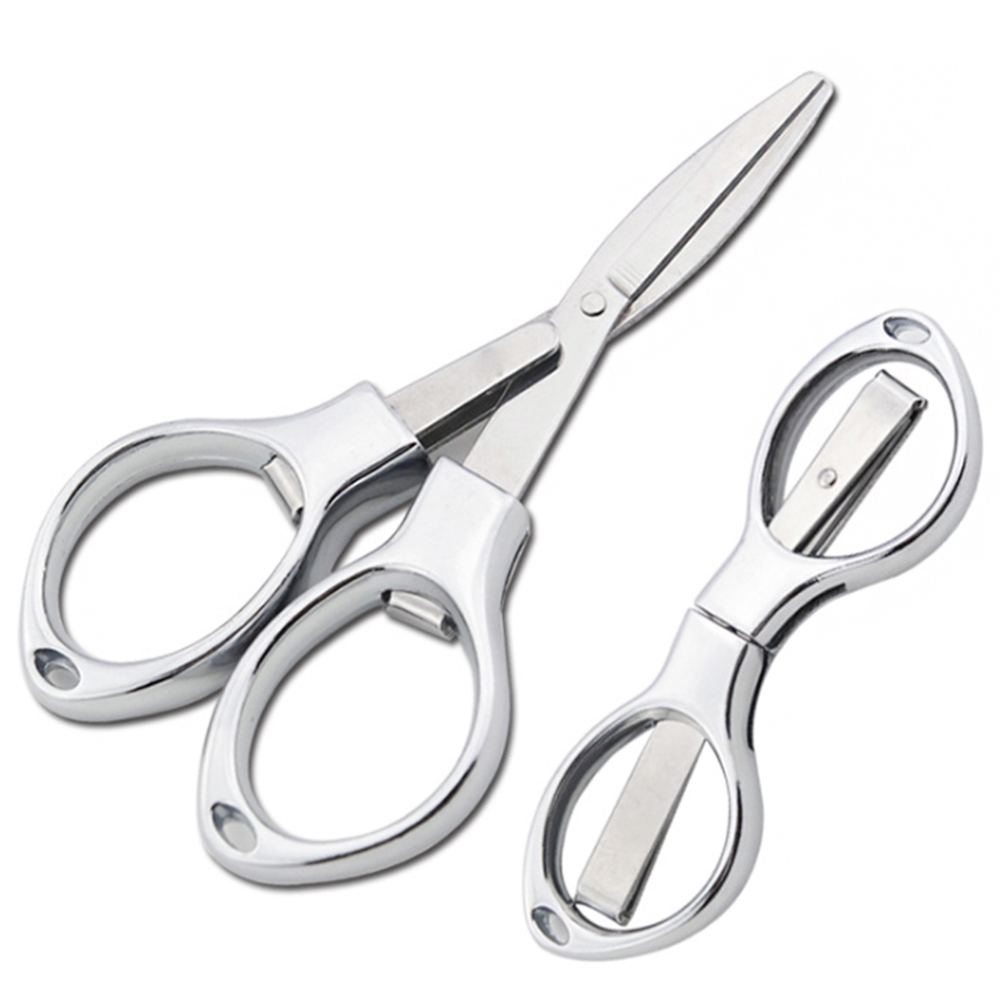 A199 Metal Folding Scissors Customized Logo Laser Engraving