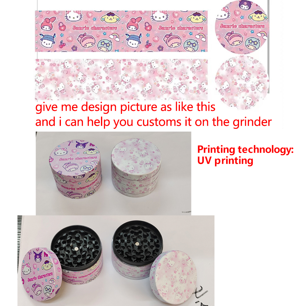 A1001 Metal Grinder Customized LOGO Or Pattern 40/50/63/75/100mm Diameter