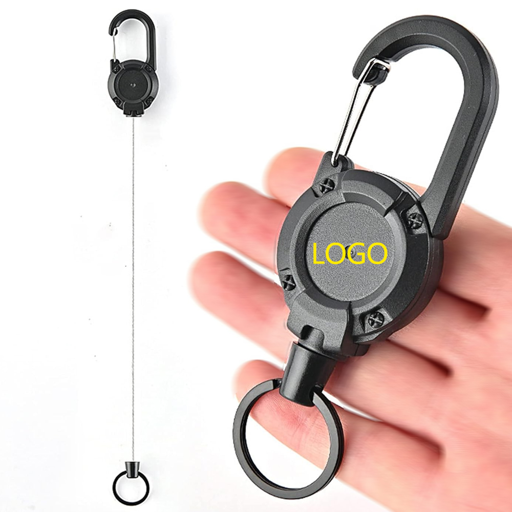 A9013 Outdoor Telescopic Customized LOGO For Buckle Backpack Wire Rope Lure