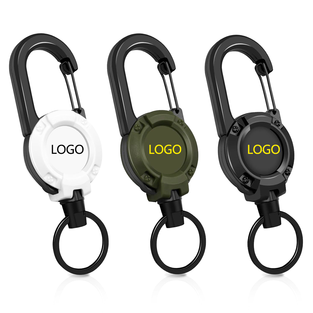 A9013 Outdoor Telescopic Customized LOGO For Buckle Backpack Wire Rope Lure