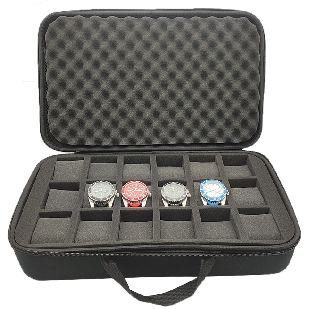 A3385 Watch Storage Bag 18slots (41x26x9.5cm) Customized LOGO/Color/Size