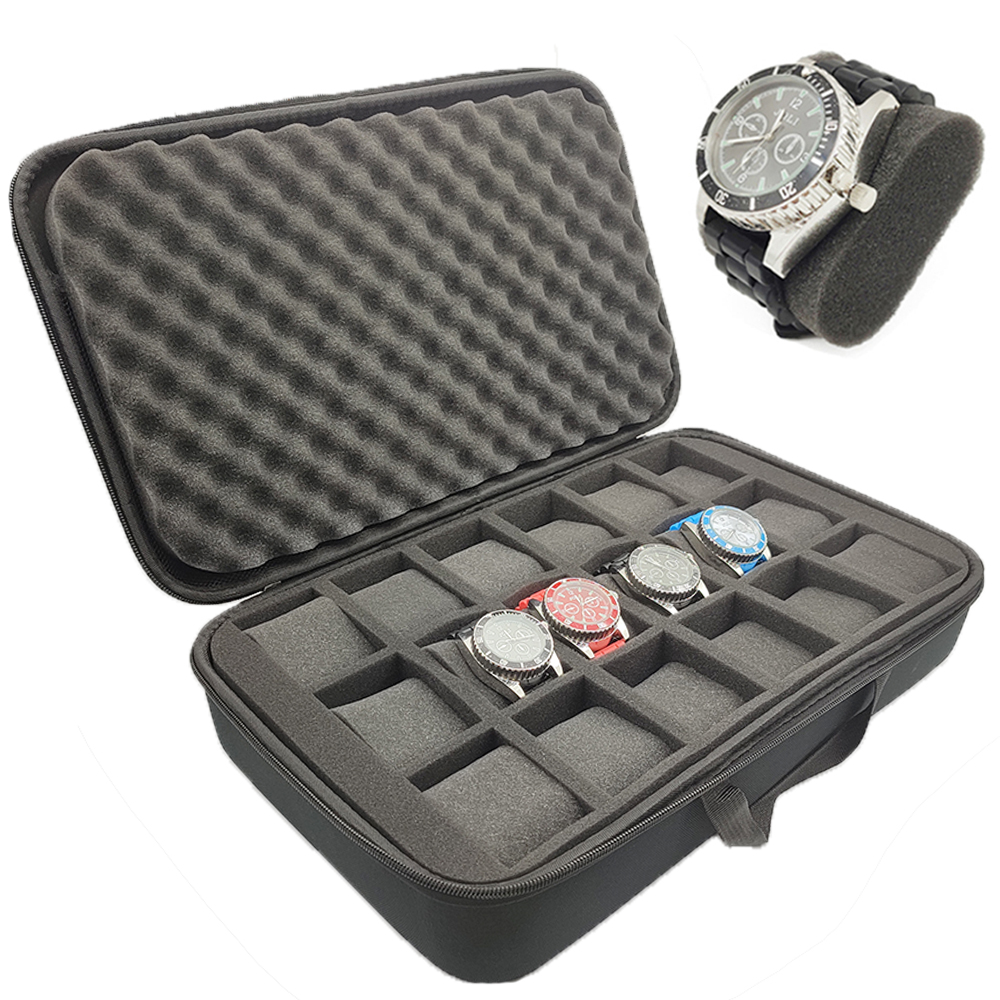 A3385 Watch Storage Bag 18slots (41x26x9.5cm) Customized LOGO/Color/Size