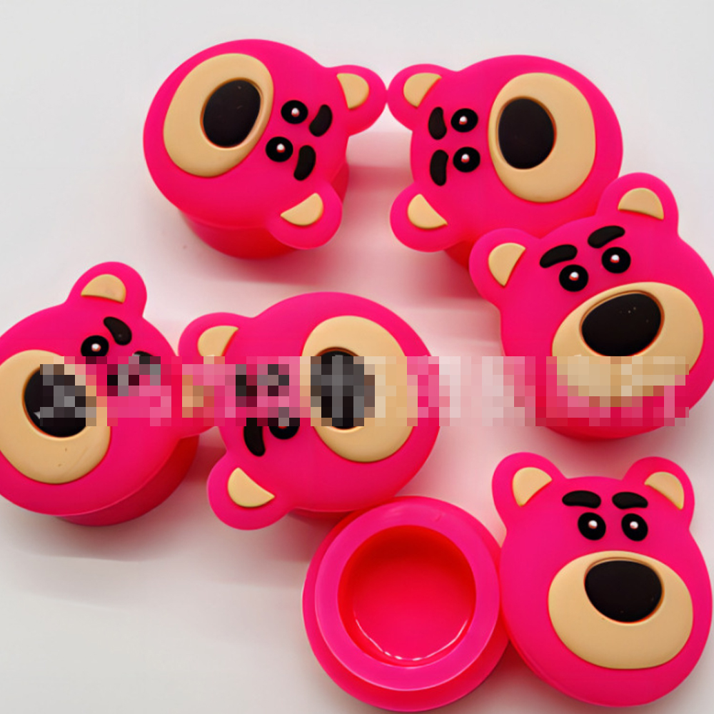 A3406 Strawberry Bear Siicone Jar 5ml Size Hot Sell