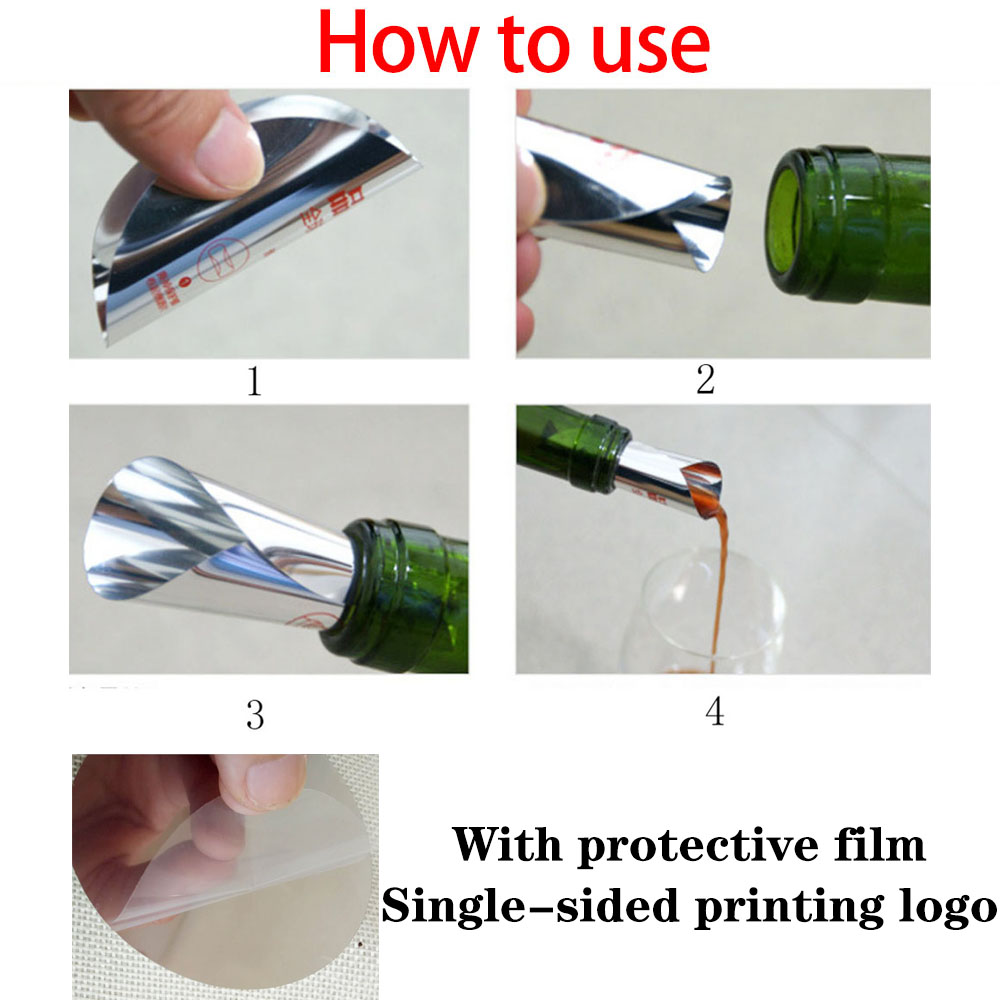 A9002 Metal Wine Pouring Tablets Customized LOGO Single-Sided Printing Hot Sell