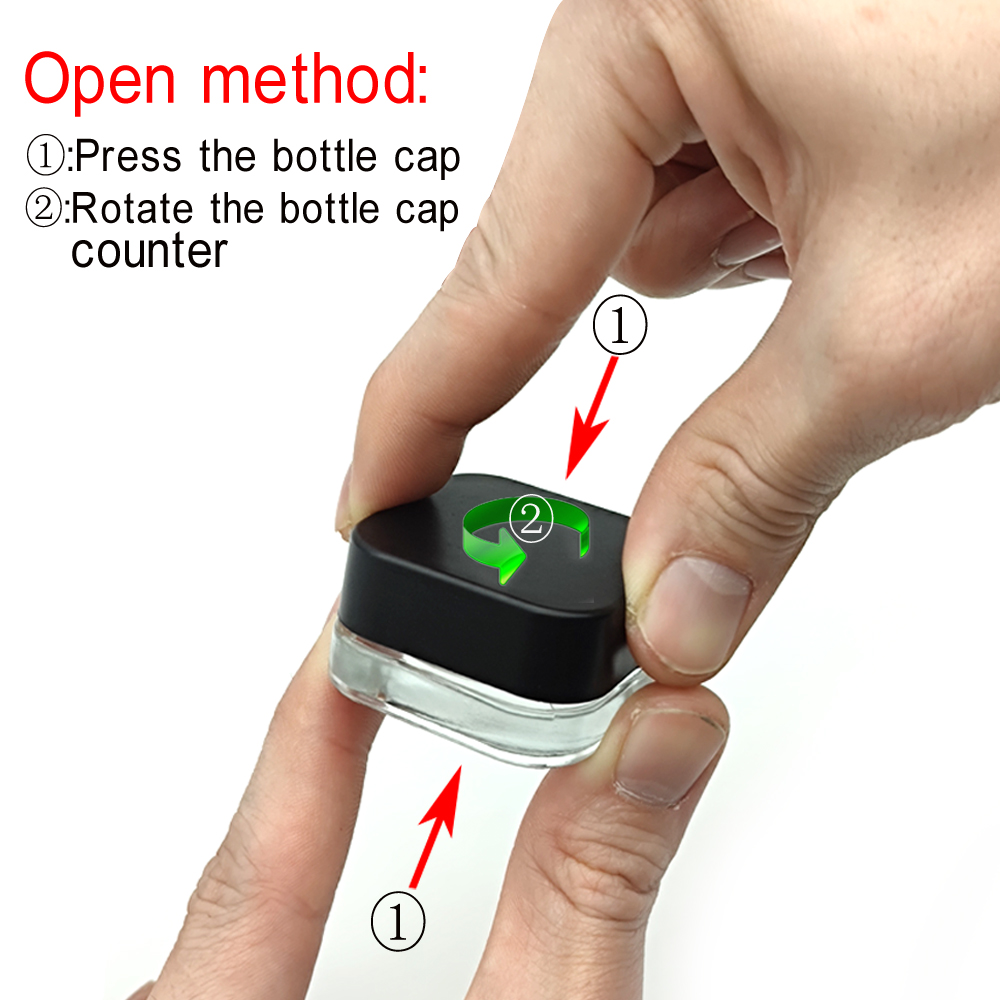 A3409 Glass Box 9ml Customized LOGO Hot Sell