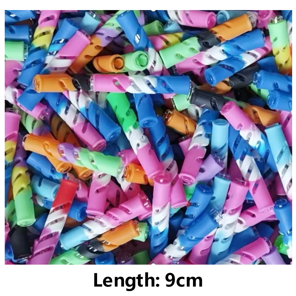 A2002 Glass Pipe 9cm Length With Silicone