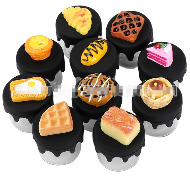 A3414 Glass Box With Silicone Lid 6ml Size Hot Sell