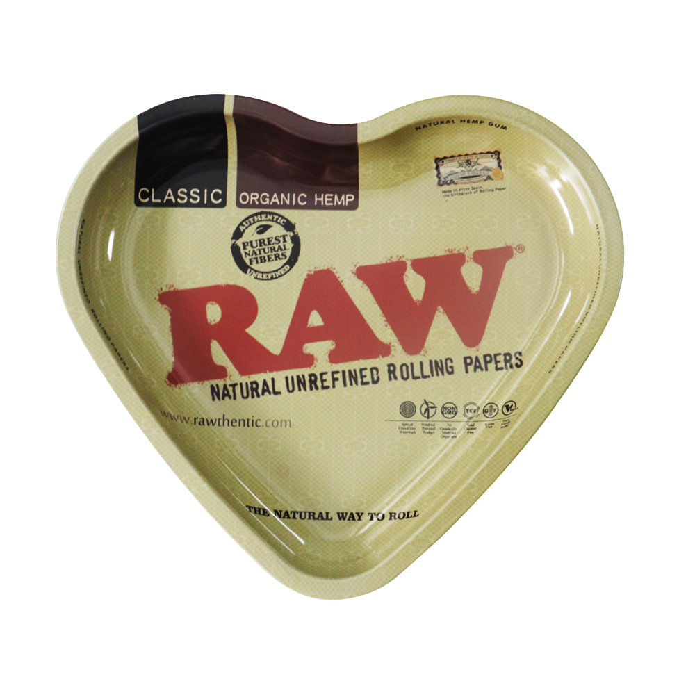 A837 Heart Shape Metal Tray 18x16.5cm