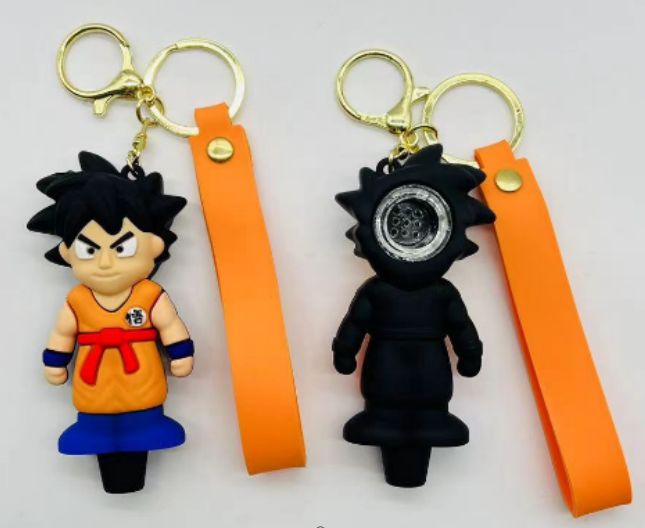 A2036 Dragon Ball Silicone Pipe With Keychain