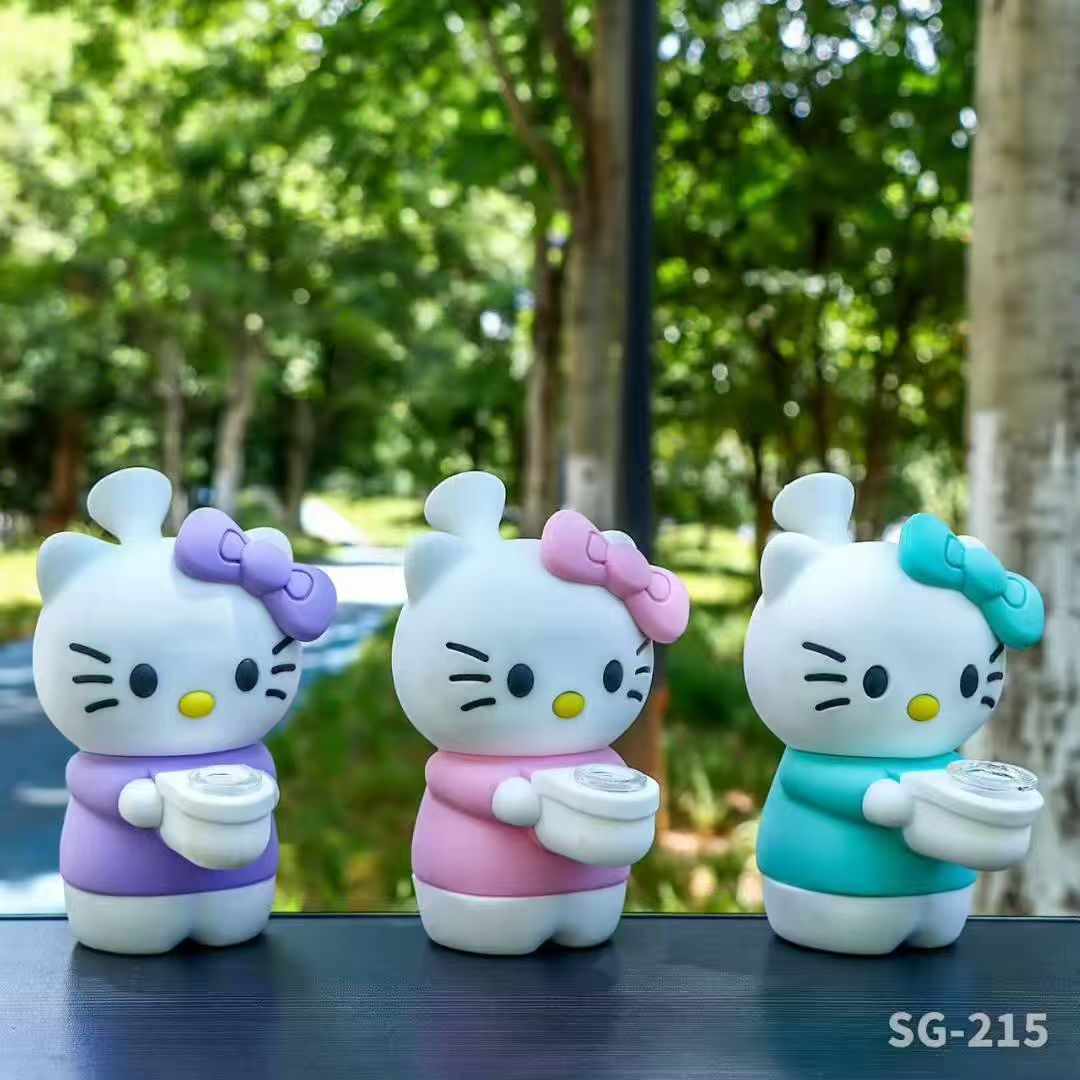 A2013 Hello Kitty Silicone Bong Pipe