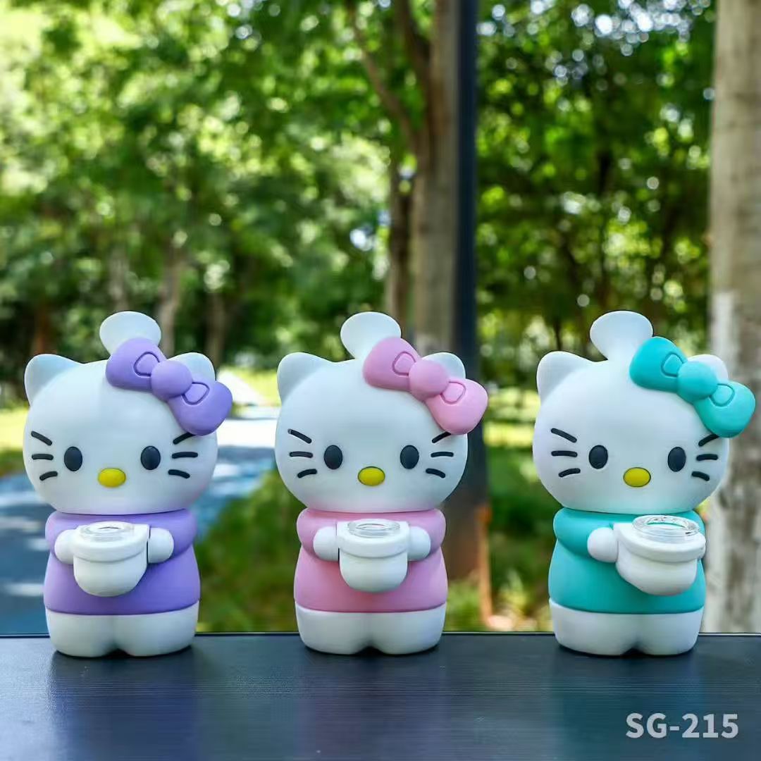 A2013 Hello Kitty Silicone Bong Pipe