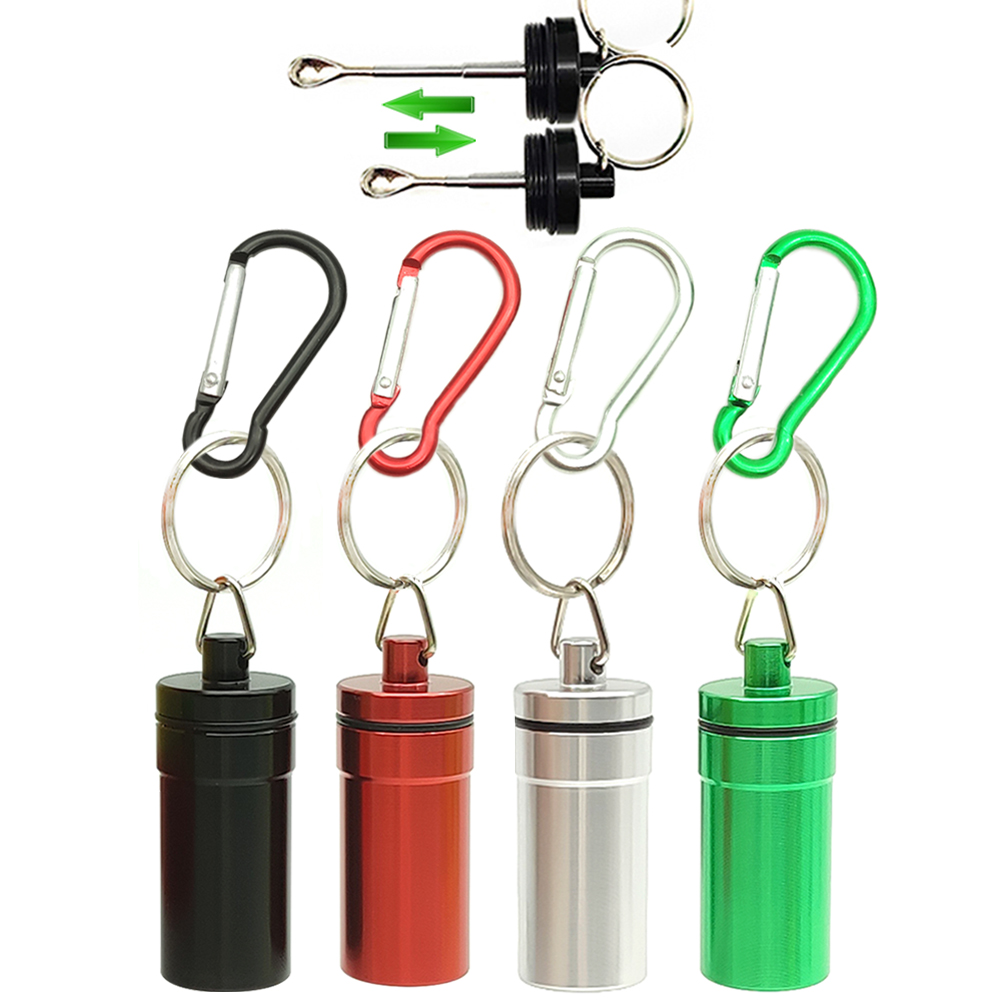 A706 Metal Storage Case With Spoon and Keychain