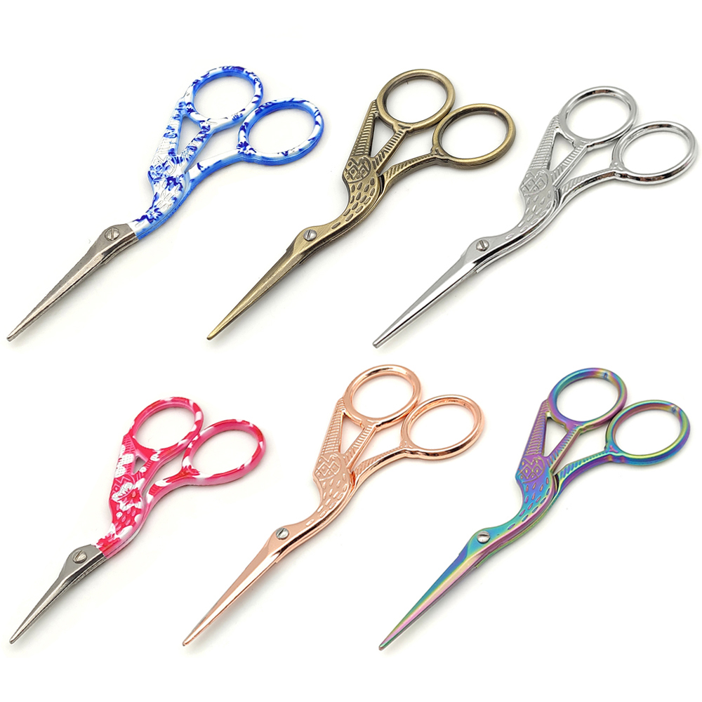 A406 Crane Shape Metal Scissors