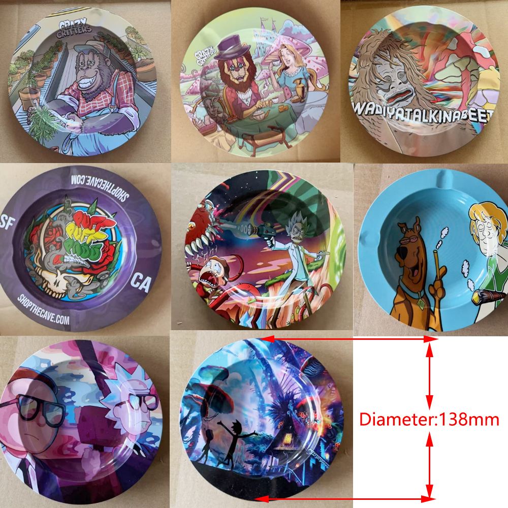 A861 Round Metal Ashtray 138mm Diameter