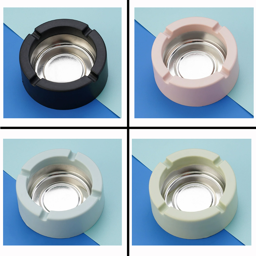 A870 Plastic Ashtray With Internal Metal Groove