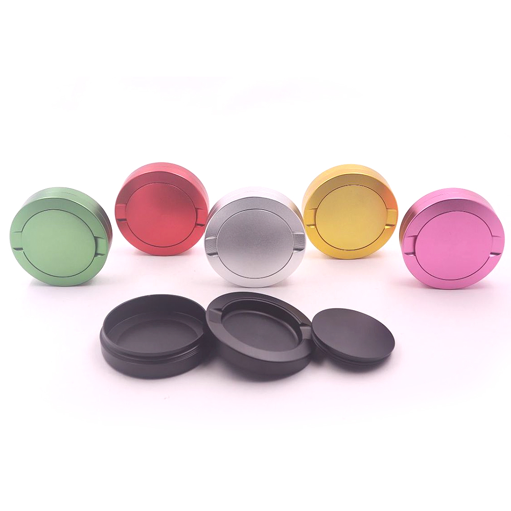 A874 Aluminum Alloy Snuff Boxes Sniffer Storage Case With Ashtray Function