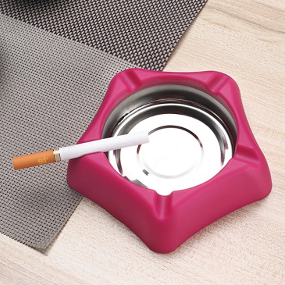 A871 Plastic Ashtray With Internal Metal Groove