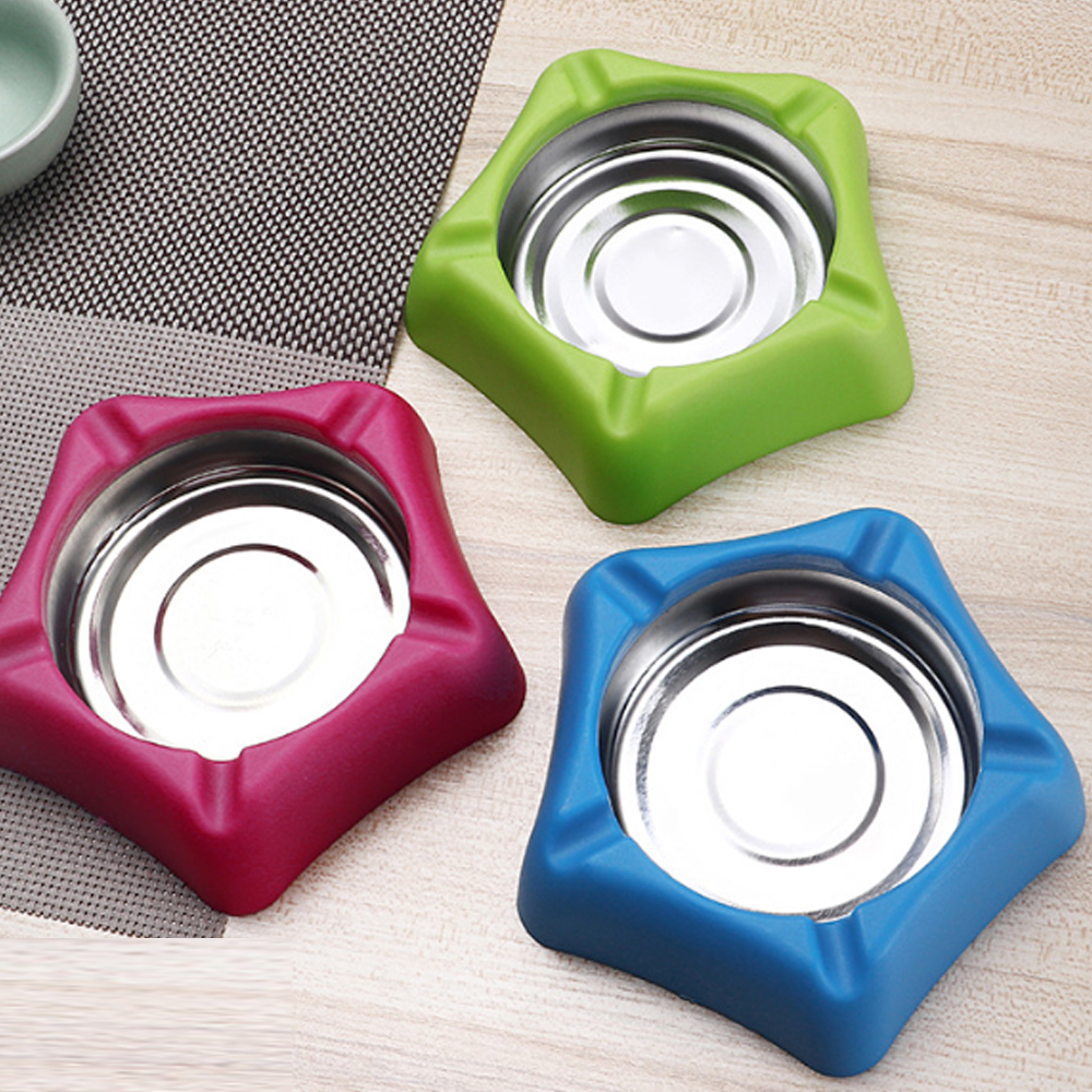 A871 Plastic Ashtray With Internal Metal Groove