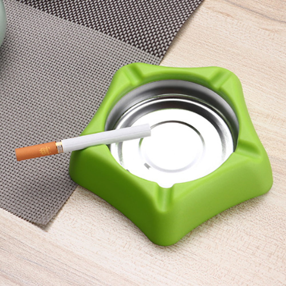 A871 Plastic Ashtray With Internal Metal Groove
