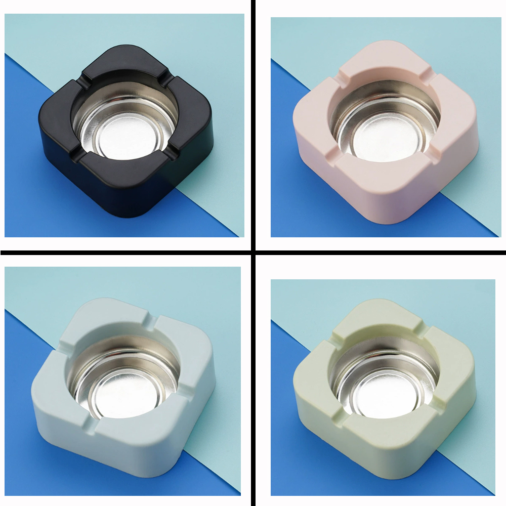 A870 Plastic Ashtray With Internal Metal Groove