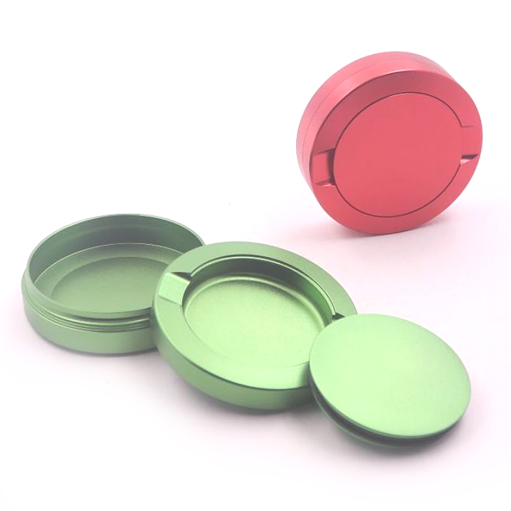 A874 Aluminum Alloy Snuff Boxes Sniffer Storage Case With Ashtray Function