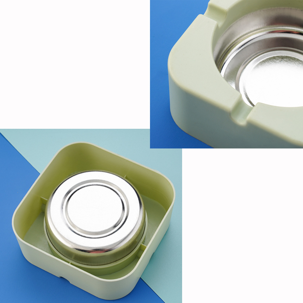 A870 Plastic Ashtray With Internal Metal Groove