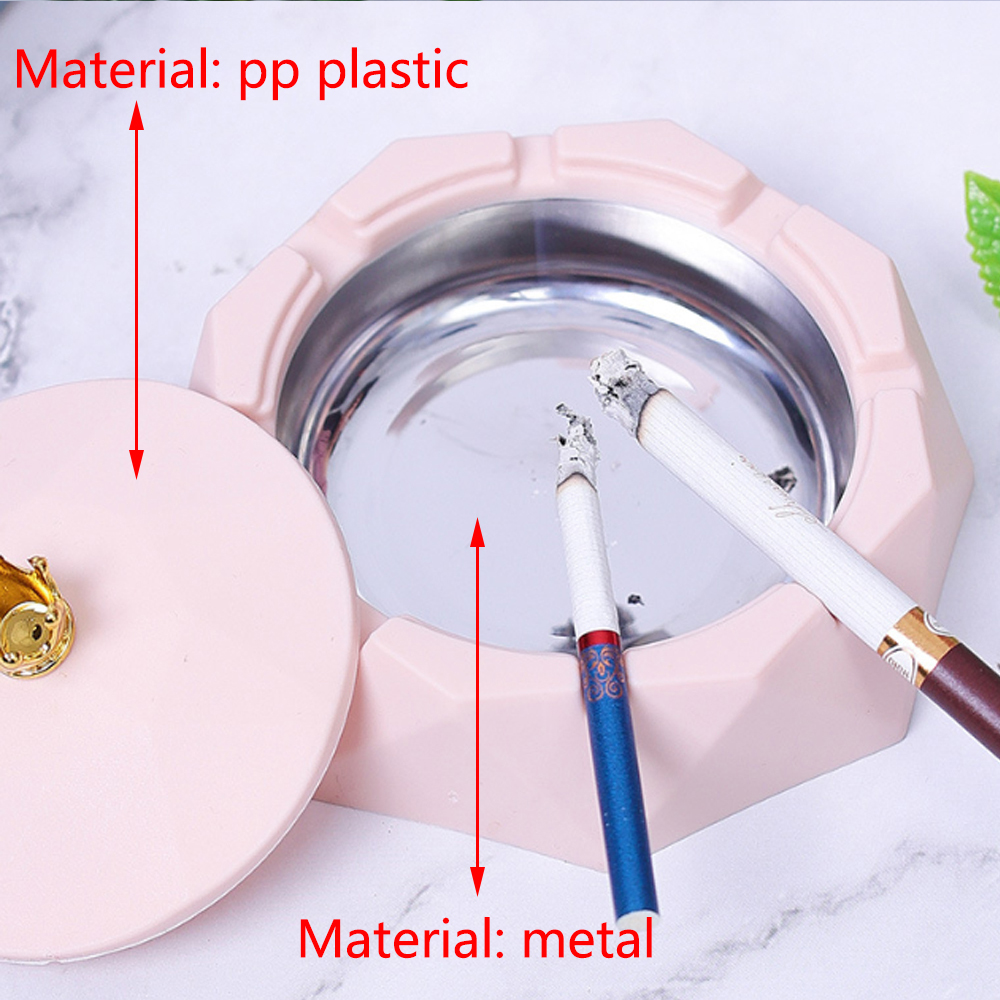A869 Plastic Ashtray With Internal Metal Groove