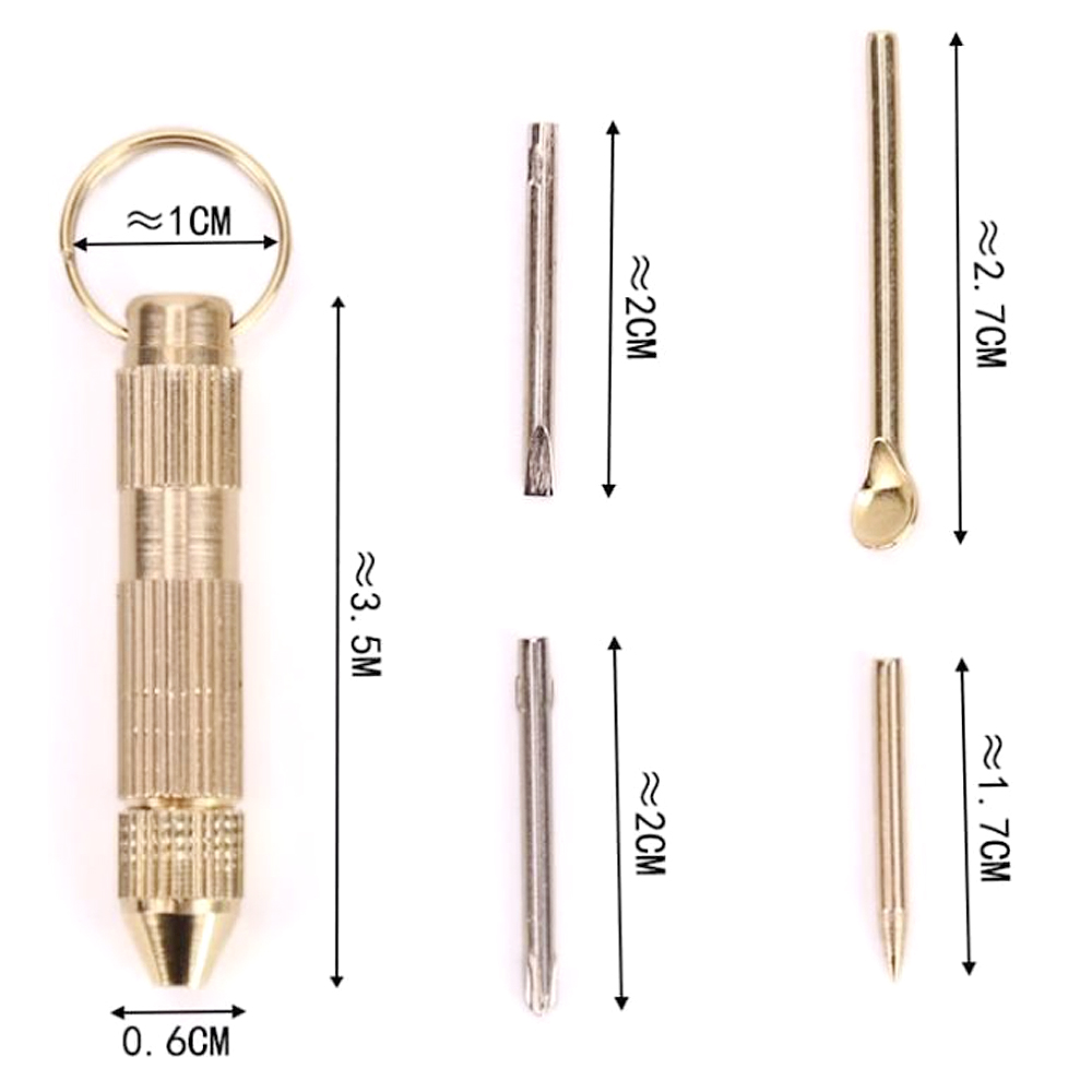 A799 Small Spoon For Snuff Sniffer With Keychain