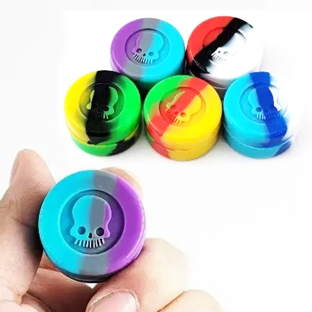 A3437 Skull Silicone Jar 5ml Size