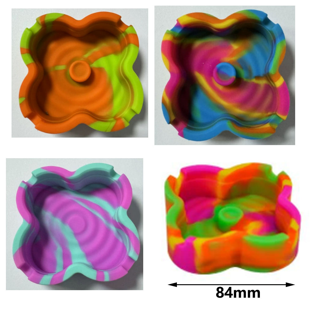 A877 Silicone Ashtray With Cigarette Holder Function