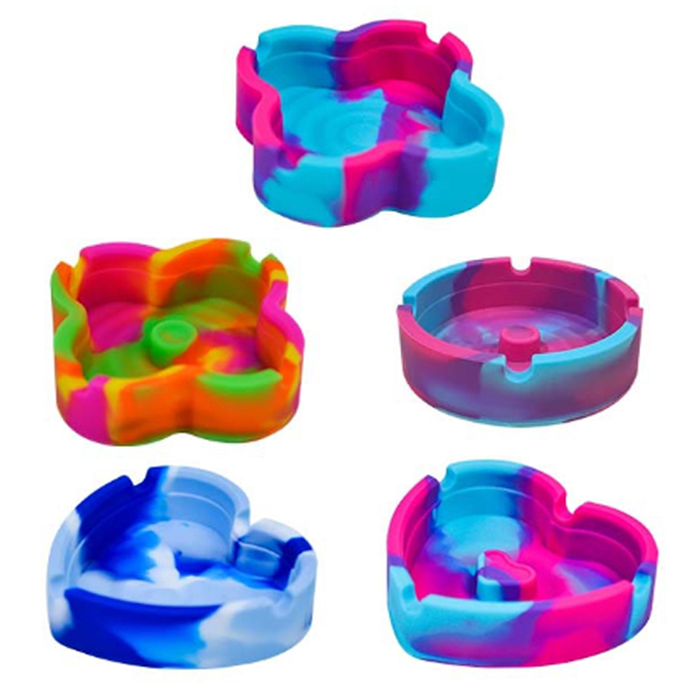 A877 Silicone Ashtray With Cigarette Holder Function