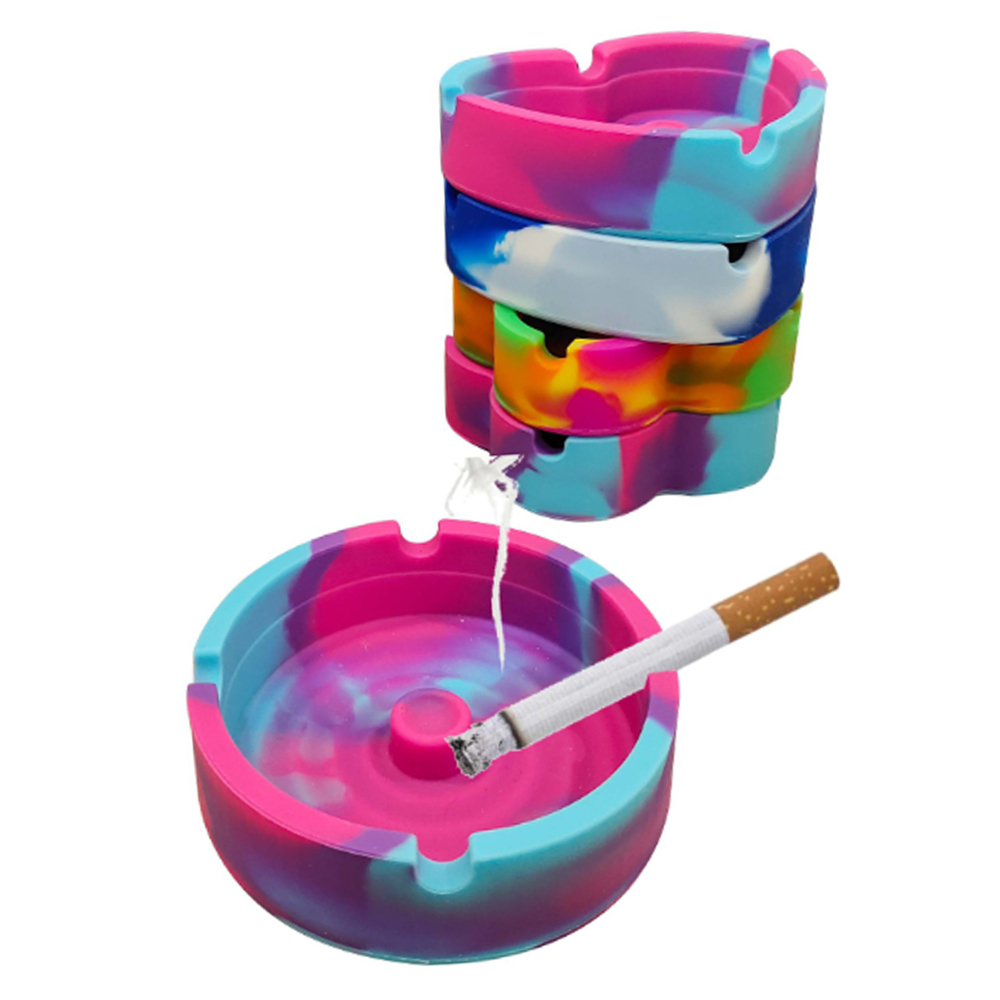 A877 Silicone Ashtray With Cigarette Holder Function