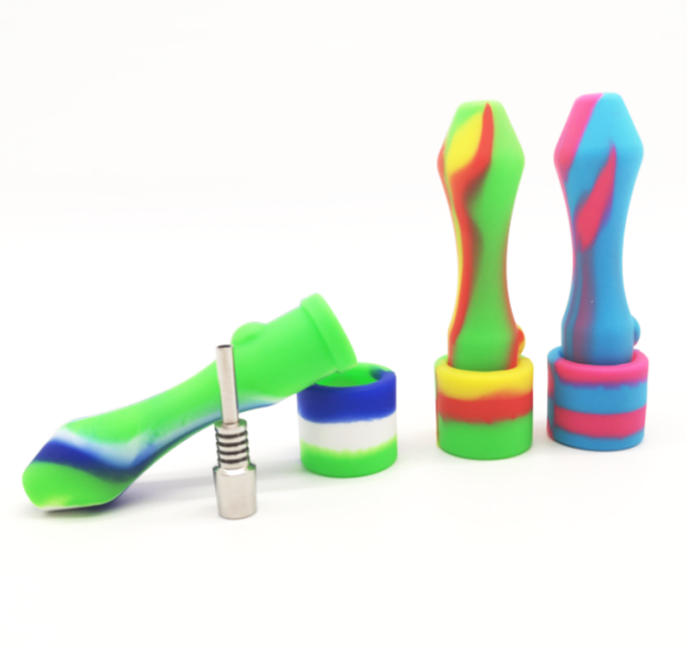 A2055 Silicone Pipe With 10mm Size Titanium Accessories