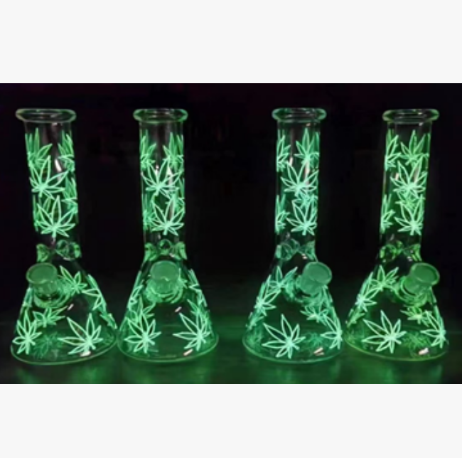 A2062 Fluorescent Glass Pipe about 25cm High