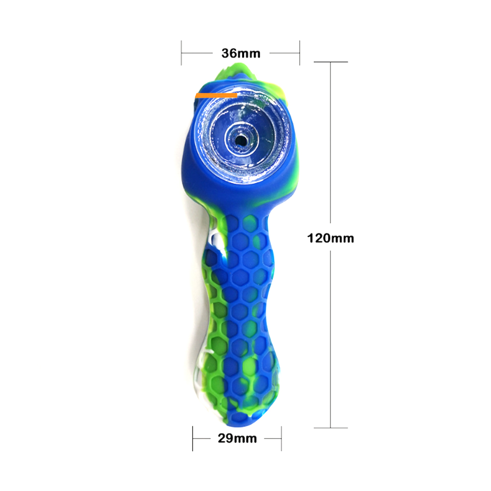 A2068 Skull Silicone Pipe