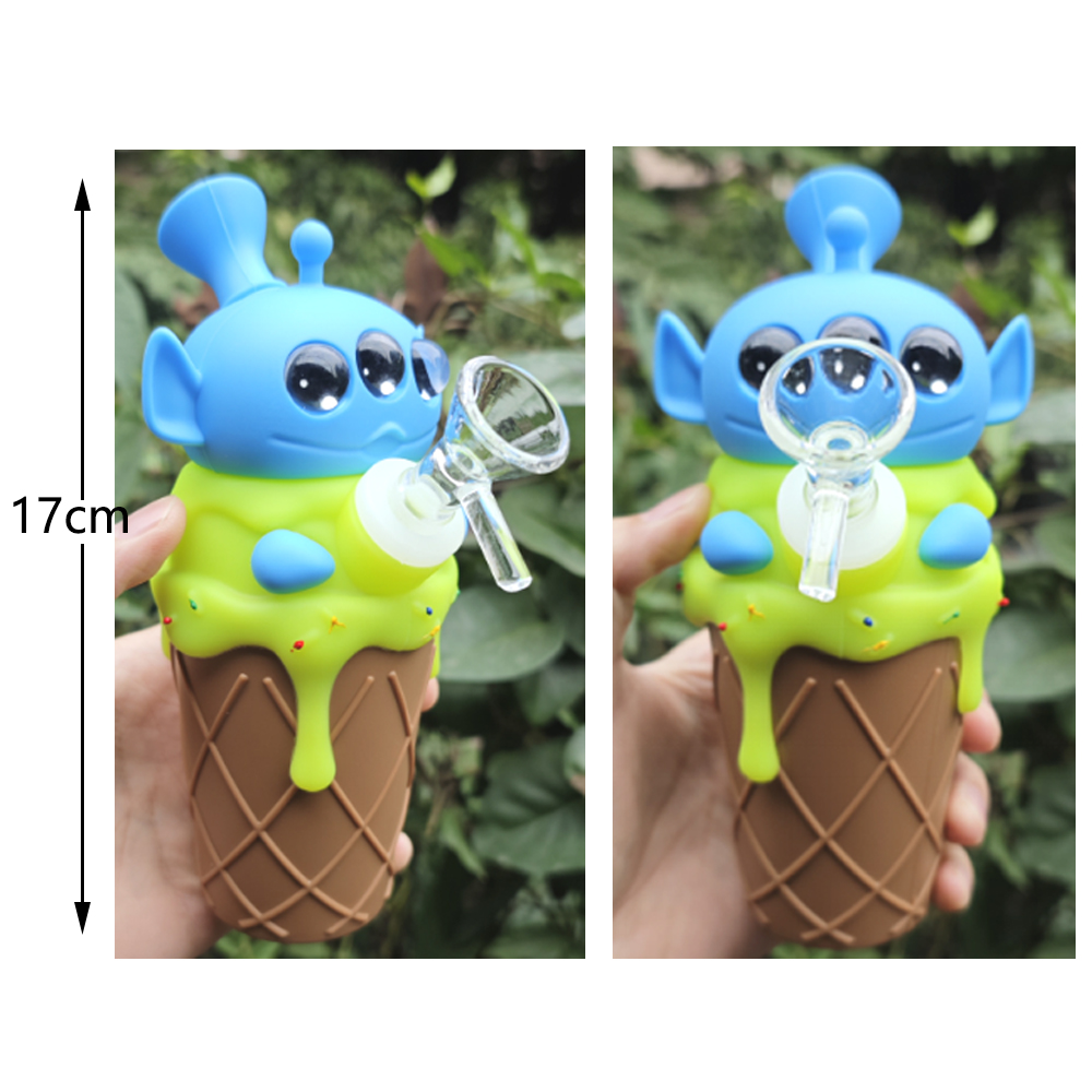 A2078 Ice Cream Silione Pipe Bong